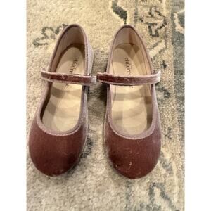 Children Chic Velvet Ballet Flat Rose Little Girls Size Sz 29 US Size 12